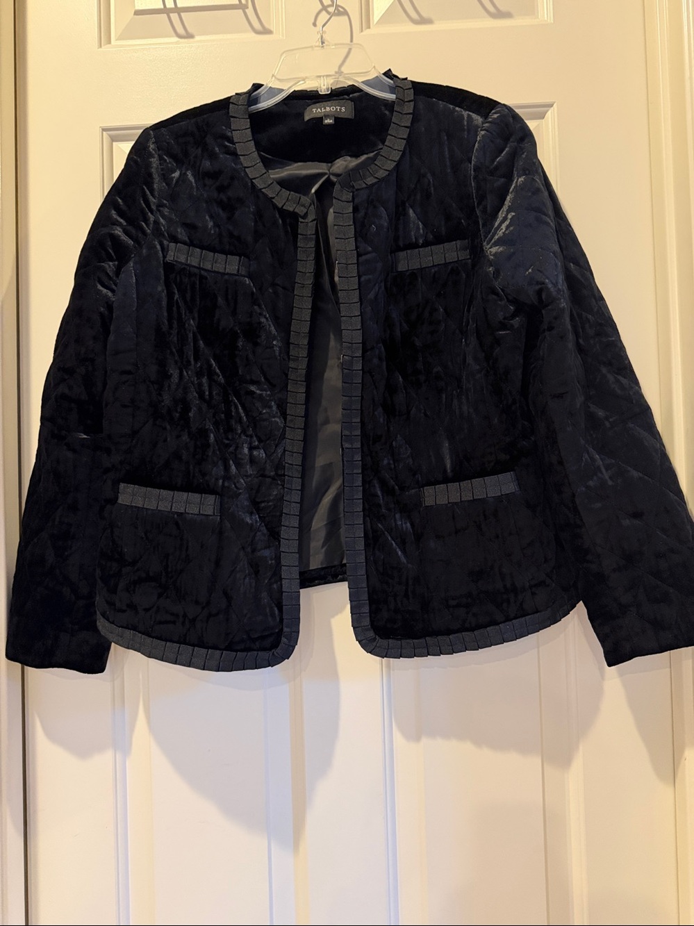 Talbots women’s velvet jacket